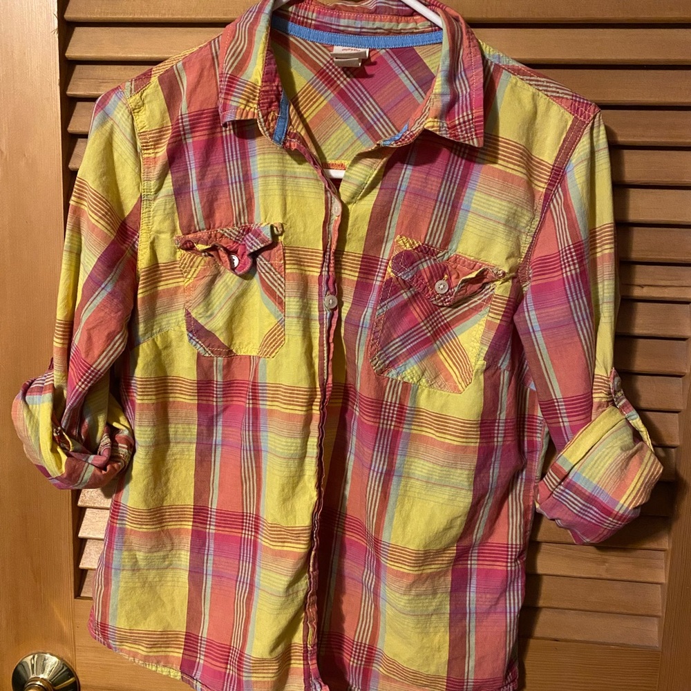 Fun plaid button down